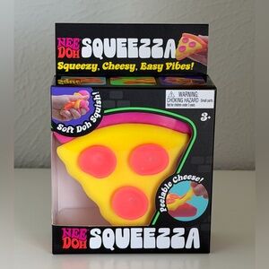 Squeezza Yellow & Pink Pizza Slice Soft Doh Squish Toy